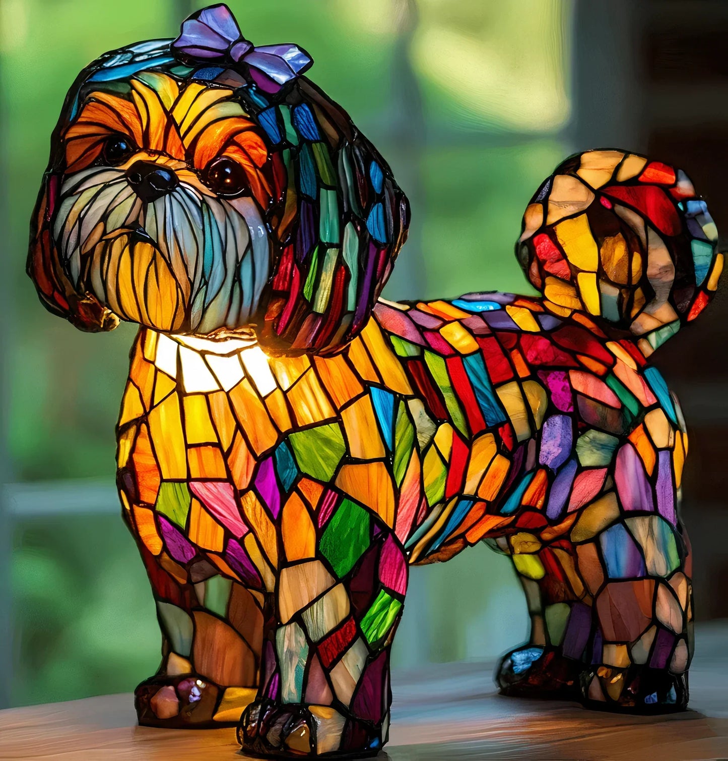 GlowPaw honden eerbetoon lamp acryl nachtlampje USB-gevoed