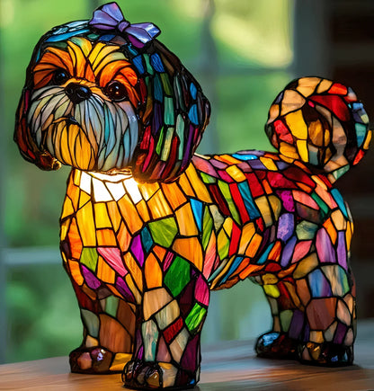 GlowPaw honden eerbetoon lamp acryl nachtlampje USB-gevoed