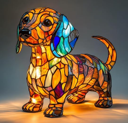 GlowPaw honden eerbetoon lamp acryl nachtlampje USB-gevoed