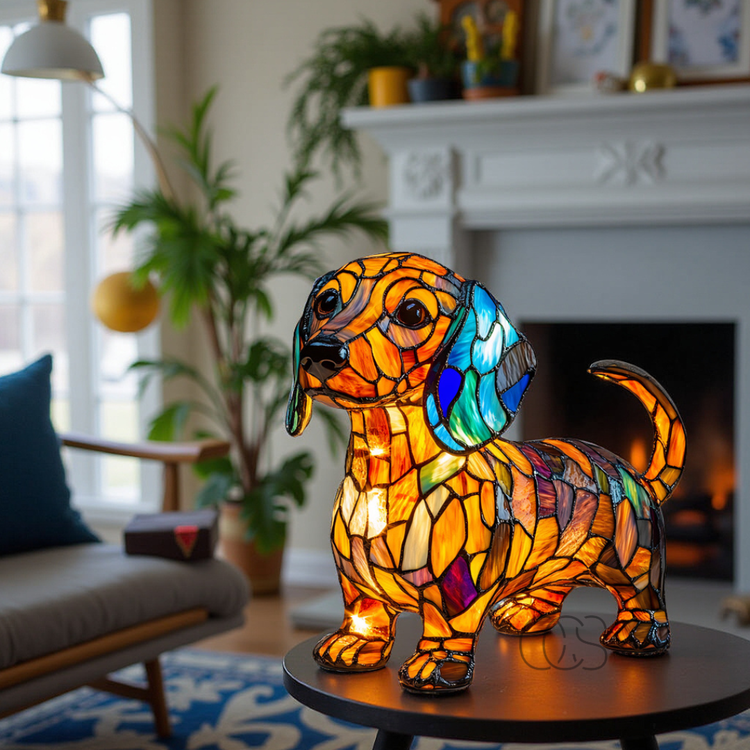 GlowPaw honden eerbetoon lamp acryl nachtlampje USB-gevoed