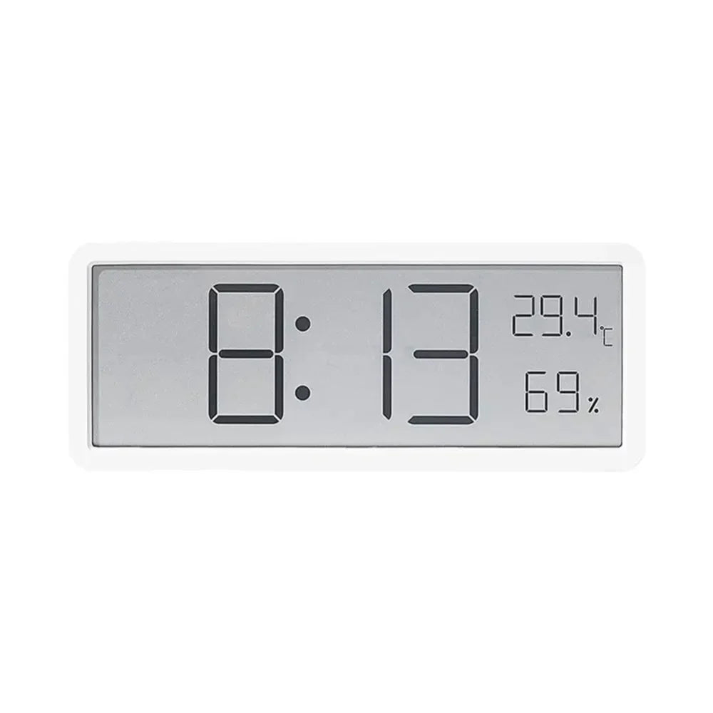 GlowTime digital LED vægur med temperatur- og fugtighedsdisplay