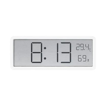 GlowTime digital LED vægur med temperatur- og fugtighedsdisplay