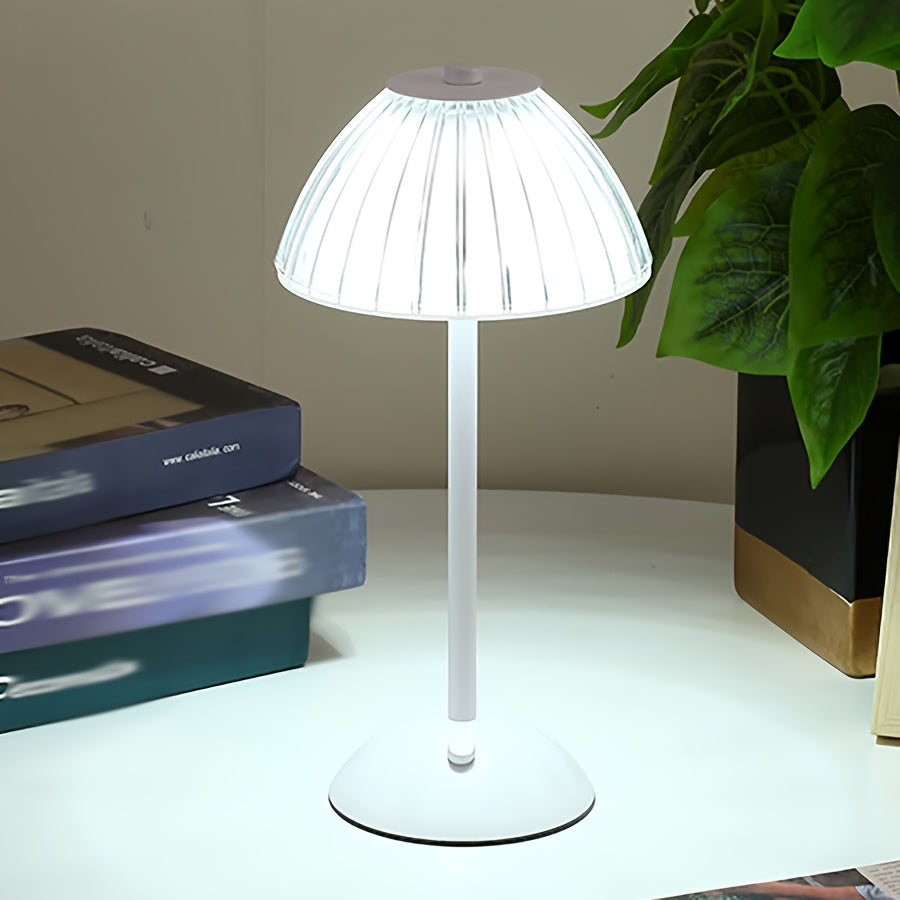 Golden Touch-bordlampe, USB-genopladelig, LED, krystalskærm