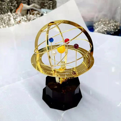 Grand Orrery solsystemmodel – håndlavet messing planetudstilling
