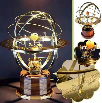 Grand Orrery solsystemmodel – håndlavet messing planetudstilling