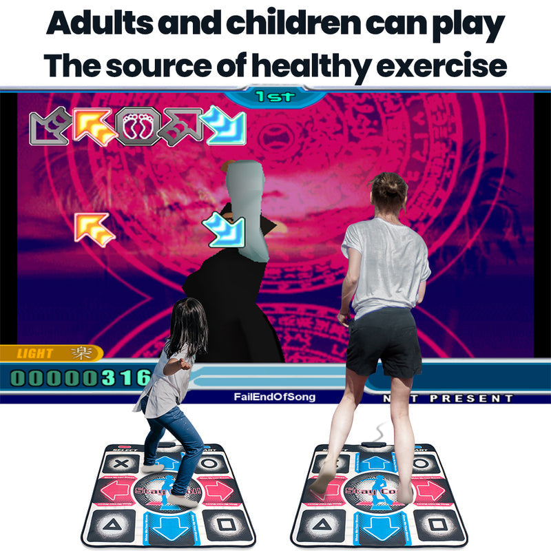 GroovePlay Tanzmatte – Interaktives TV- & PC-Fitnessspiel für alle Altersgruppen