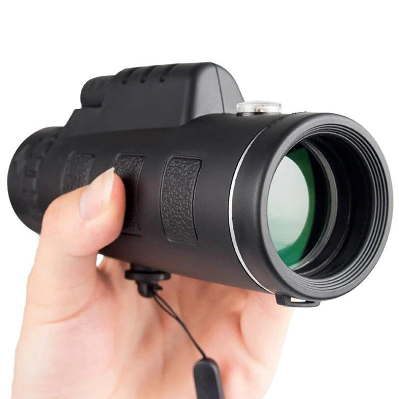 HD Monocular Telescope with Smartphone Holder and Tripod for Outdoor Viewing