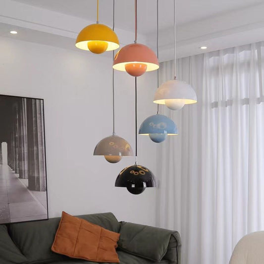 Half Circle Colourful Chandelier Modern Scandinavian Ceiling Light