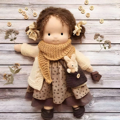 Handmade Waldorf Doll Soft Natural Toy for Imaginative Play