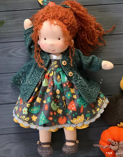 Handmade Waldorf Doll Soft Natural Toy for Imaginative Play