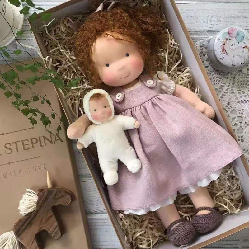 Handmade Waldorf Doll Soft Natural Toy for Imaginative Play