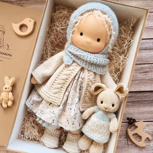 Handmade Waldorf Doll Soft Natural Toy for Imaginative Play