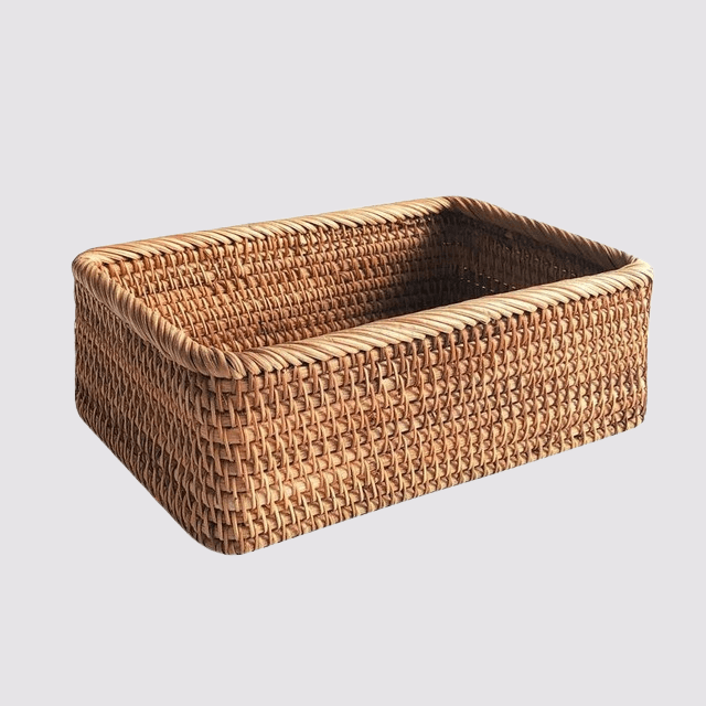 Handgeflochtene Aufbewahrungskörbe aus Rattan für stilvolle Ordnung zu Hause