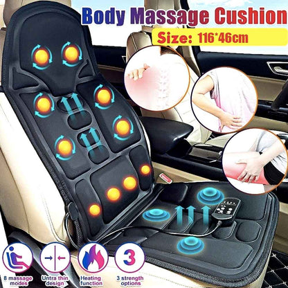 Heated Massage Chair Pad with 8 Modes for Full Body Relaxation