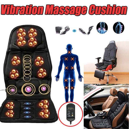 Heated Massage Chair Pad with 8 Modes for Full Body Relaxation