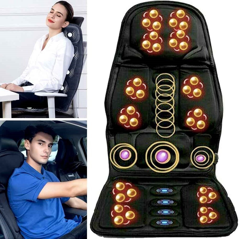 Heated Massage Chair Pad with 8 Modes for Full Body Relaxation