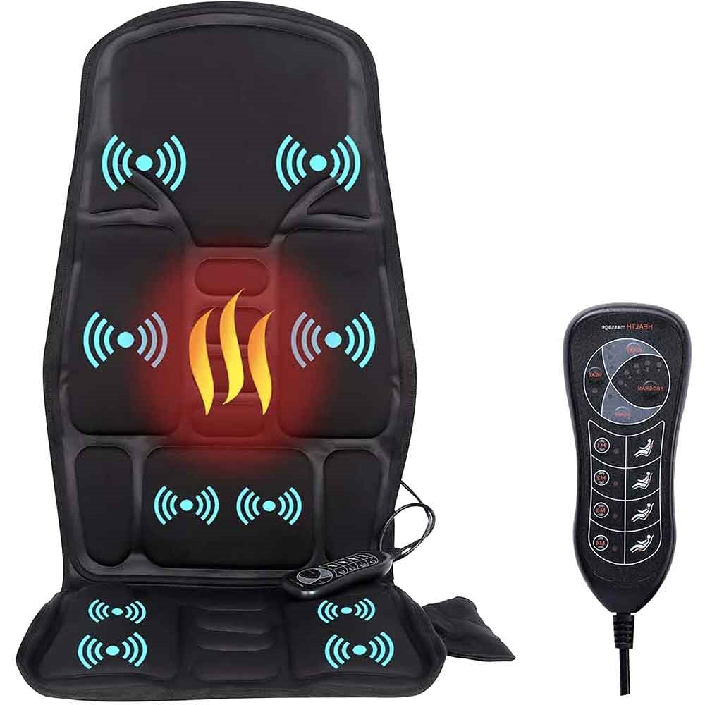 Heated Massage Chair Pad with 8 Modes for Full Body Relaxation