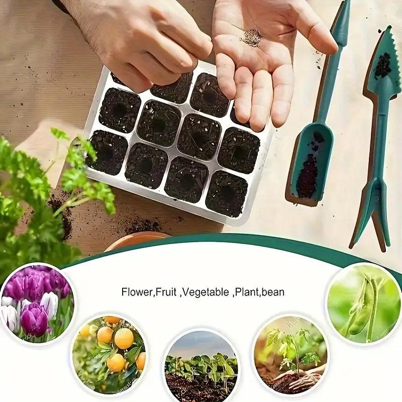 Indoor Seed Starter Kit with LED Grow Light and Humidity Dome for Easy Home Gardening