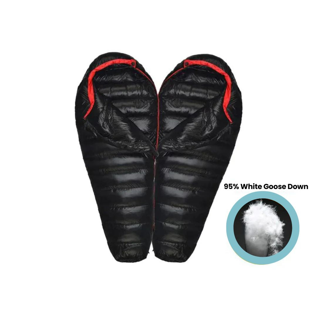 Isolierter Winterschlafsack für Camping bei kaltem Wetter und Outdoor-Abenteuer