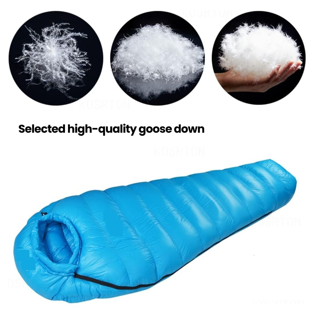 Isolierter Winterschlafsack für Camping bei kaltem Wetter und Outdoor-Abenteuer