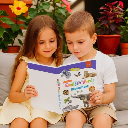 Interaktives Englisch-Lernbuch für Kinder mit Audio-Aktivitäten
