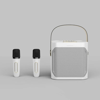 Głośnik karaoke Bluetooth – dźwięk 360° z podwójnymi mikrofonami