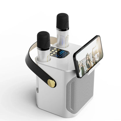 Głośnik karaoke Bluetooth – dźwięk 360° z podwójnymi mikrofonami