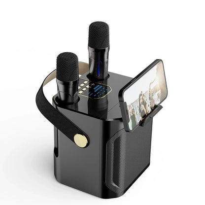 Głośnik karaoke Bluetooth – dźwięk 360° z podwójnymi mikrofonami