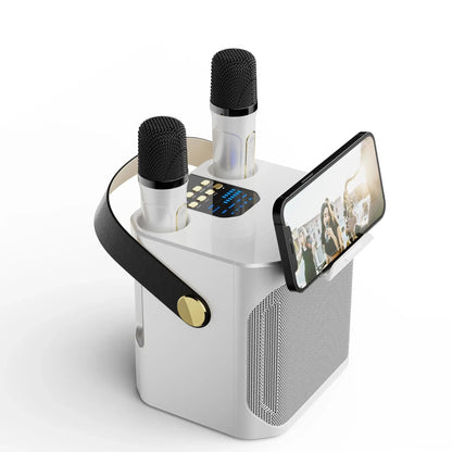 Głośnik karaoke Bluetooth – dźwięk 360° z podwójnymi mikrofonami