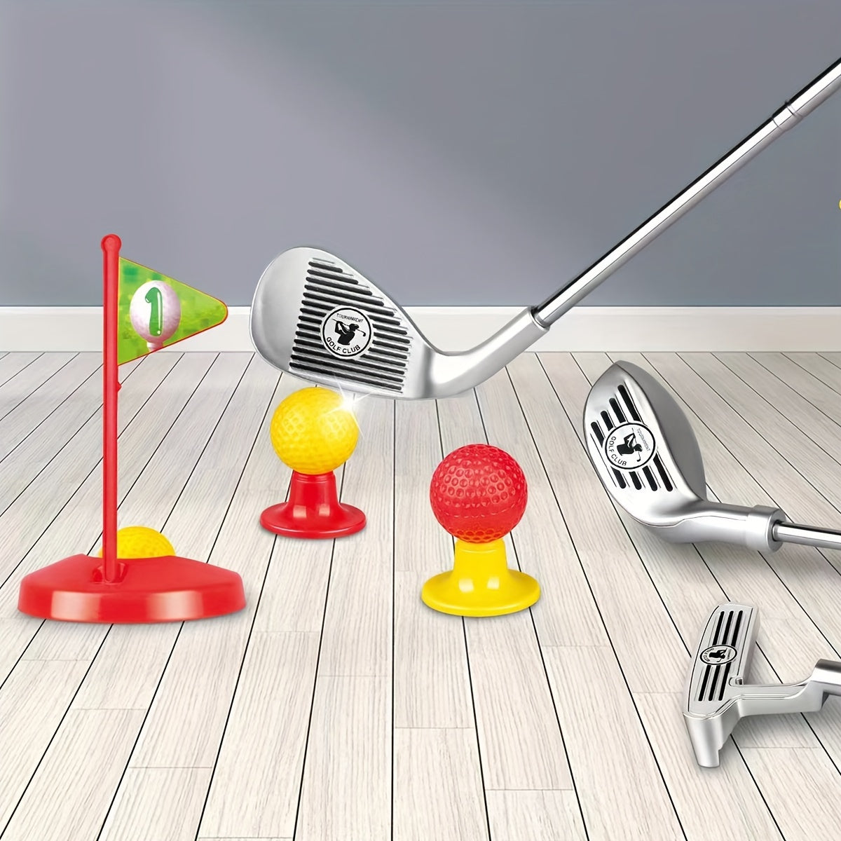Kinder Verstellbares Golfset Indoor Outdoor Spielzeug für 3 bis 8 Jahre
