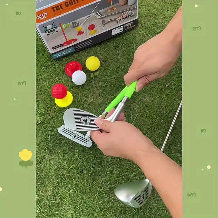 Kinder Verstellbares Golfset Indoor Outdoor Spielzeug für 3 bis 8 Jahre