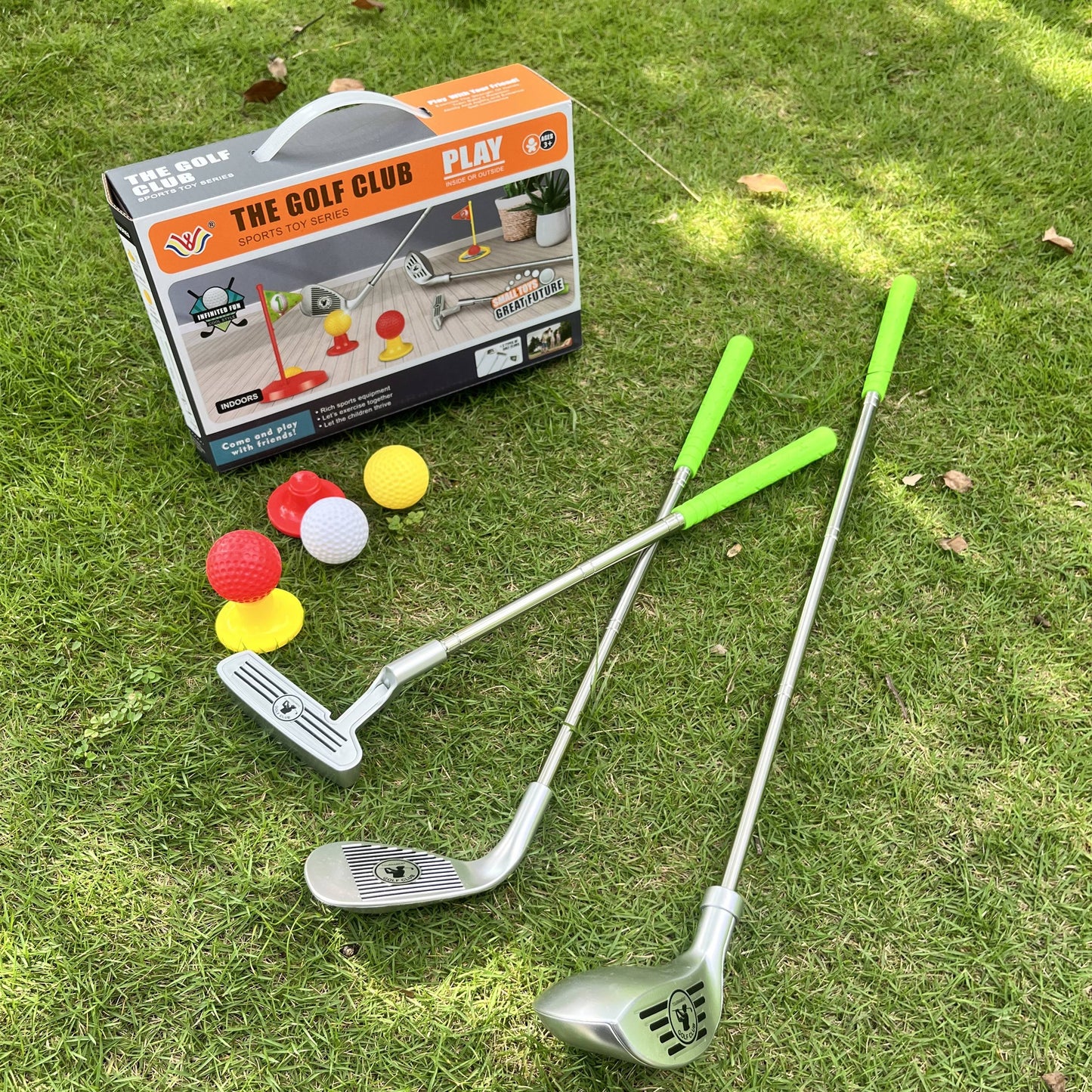 Kinder Verstellbares Golfset Indoor Outdoor Spielzeug für 3 bis 8 Jahre