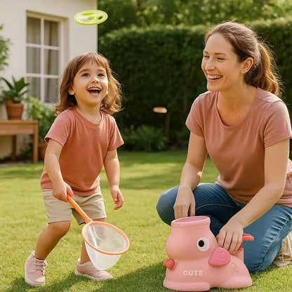 Frisbeekaster til børn med fangstnet, aktivt indendørs og udendørs legesæt