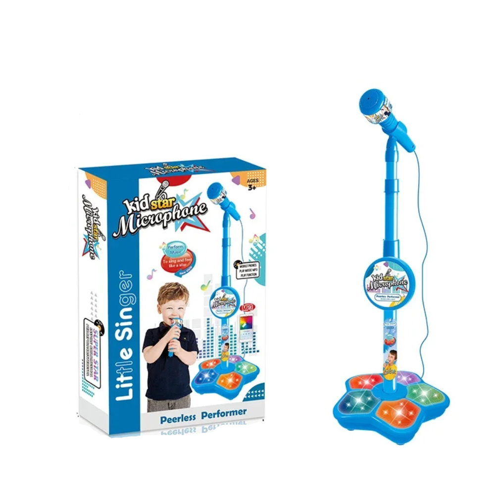 Kinder Karaoke Mikrofon mit Verstellbarem Ständer Musikspielzeug