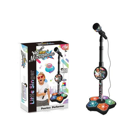 Kinder Karaoke Mikrofon mit Verstellbarem Ständer Musikspielzeug