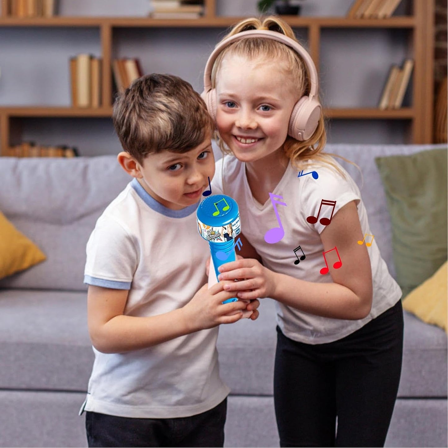 Kinder Karaoke Mikrofon mit Verstellbarem Ständer Musikspielzeug