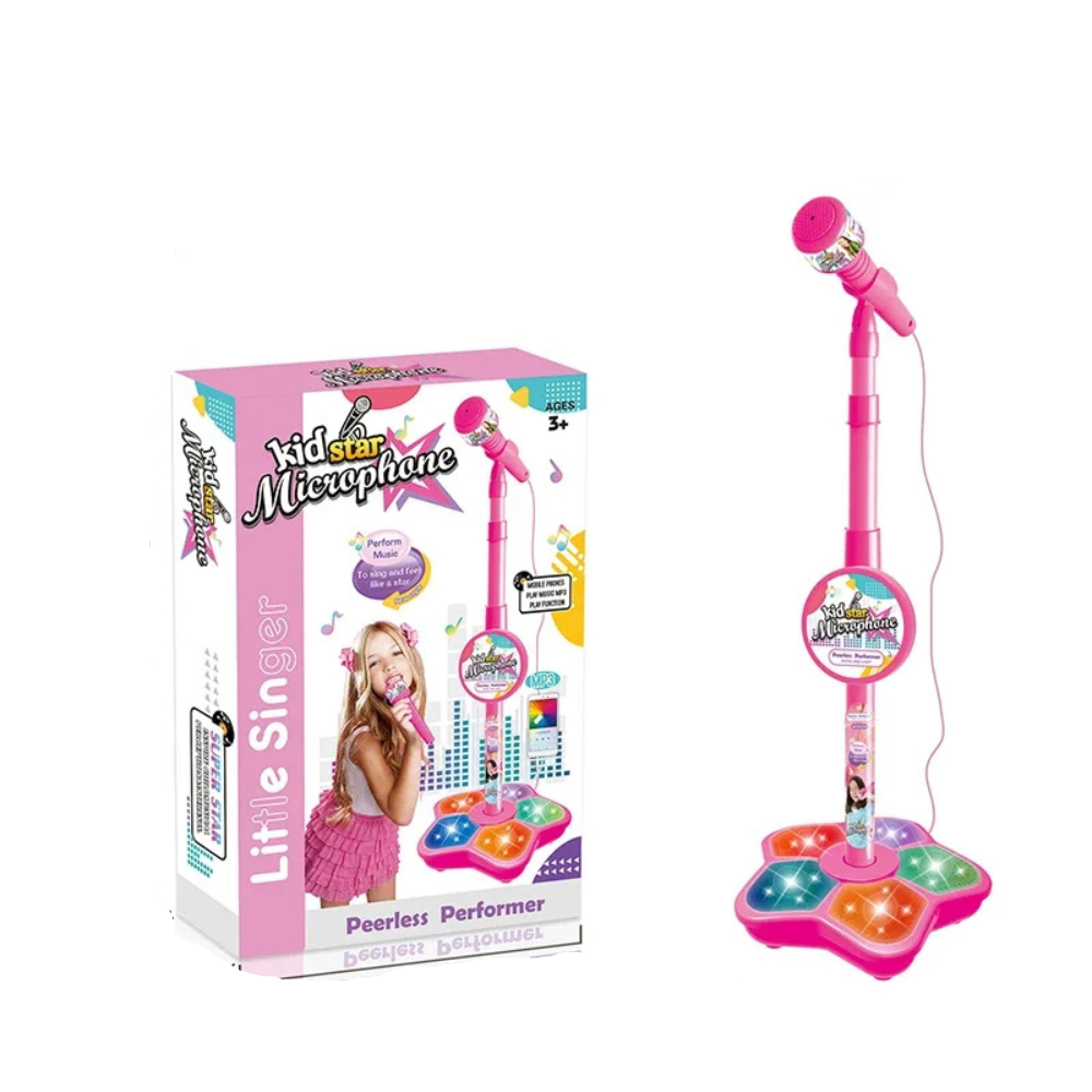 Kinder Karaoke Mikrofon mit Verstellbarem Ständer Musikspielzeug