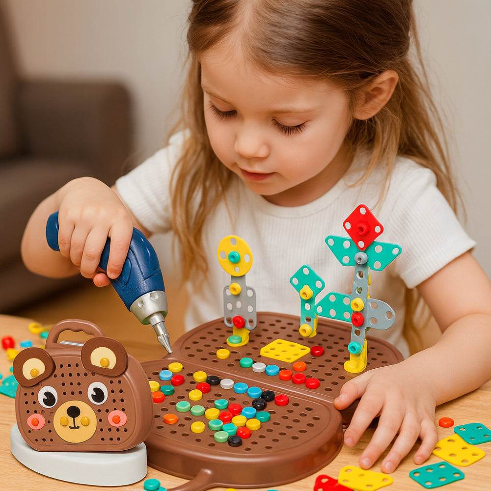 Zestaw konstrukcyjny Montessori dla dzieci, STEM, zestaw do budowania i aktywności konstrukcyjnych