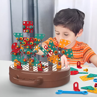Zestaw konstrukcyjny Montessori dla dzieci, STEM, zestaw do budowania i aktywności konstrukcyjnych
