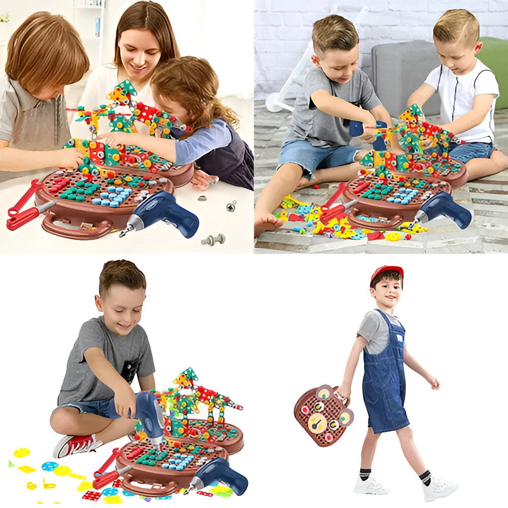 Zestaw konstrukcyjny Montessori dla dzieci, STEM, zestaw do budowania i aktywności konstrukcyjnych