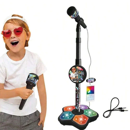 Kinder Karaoke Mikrofon mit Verstellbarem Ständer Musikspielzeug