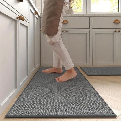 Sæt med 2 køkkenmåtter – skridsikre ergonomiske måtter med overflade, der er nem at rengøre