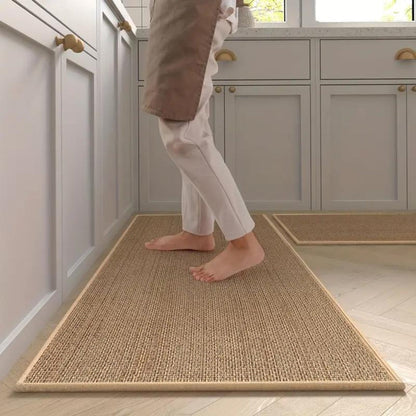 Sæt med 2 køkkenmåtter – skridsikre ergonomiske måtter med overflade, der er nem at rengøre