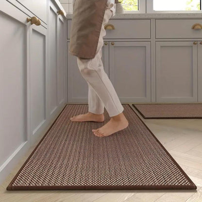 Sæt med 2 køkkenmåtter – skridsikre ergonomiske måtter med overflade, der er nem at rengøre