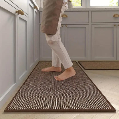 Sæt med 2 køkkenmåtter – skridsikre ergonomiske måtter med overflade, der er nem at rengøre