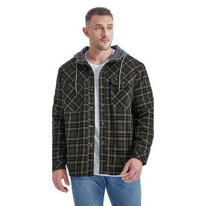 Flanelljacke Kariertes Hemdjacke Warme Winterjacke Wasserdicht