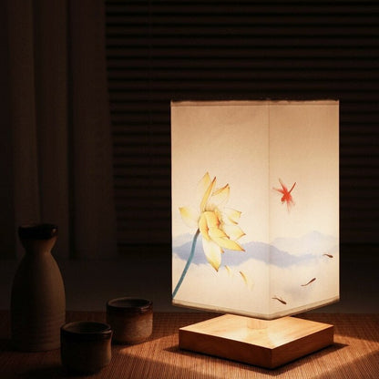 Kyomi Japandi Wooden Table Lamp Minimalist Ambient Light