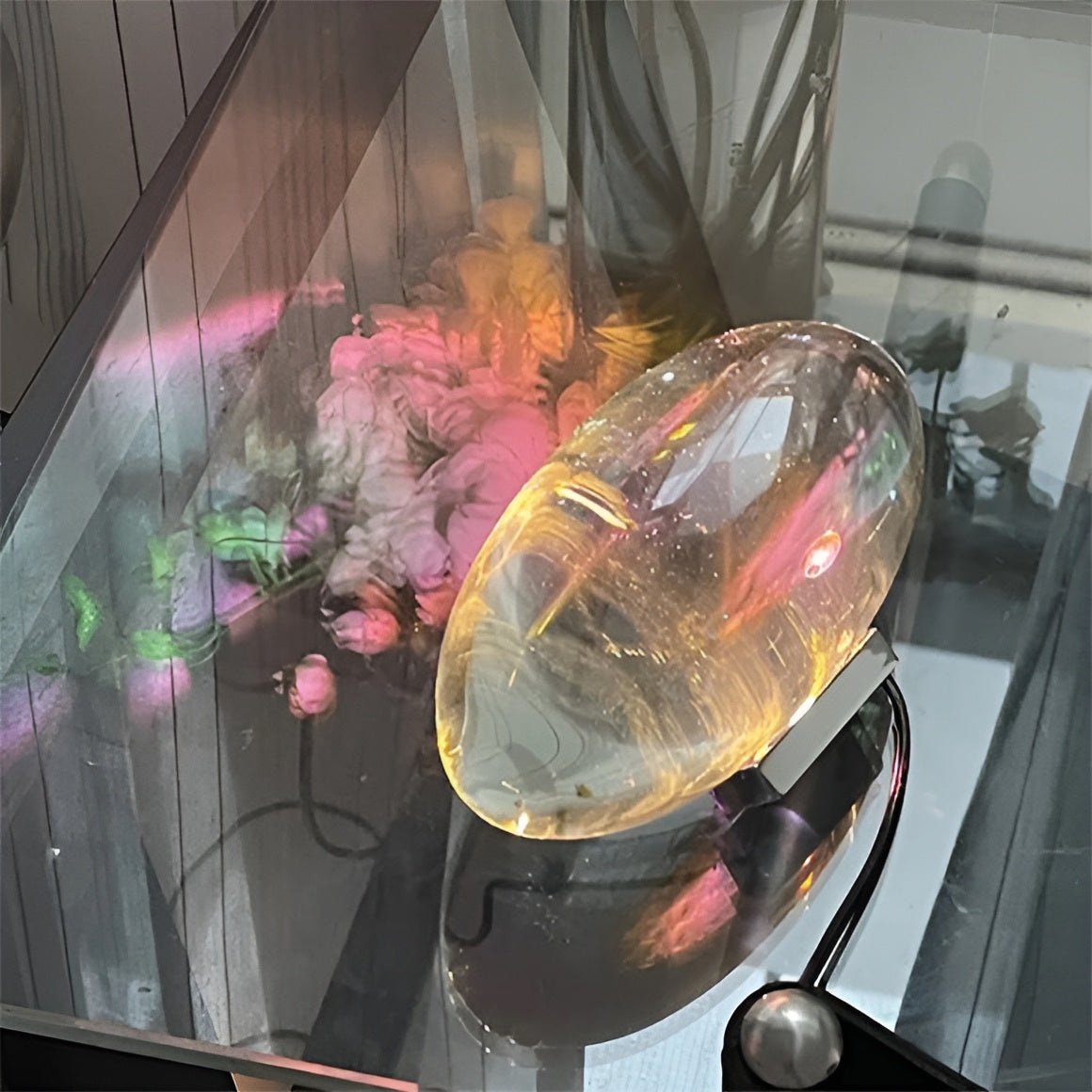 LED Star Projector Lamp with Starry Sky and Prism Light Patterns