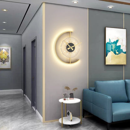LED-Wanduhr mit minimalistischem Design und neutralweißer Anzeige