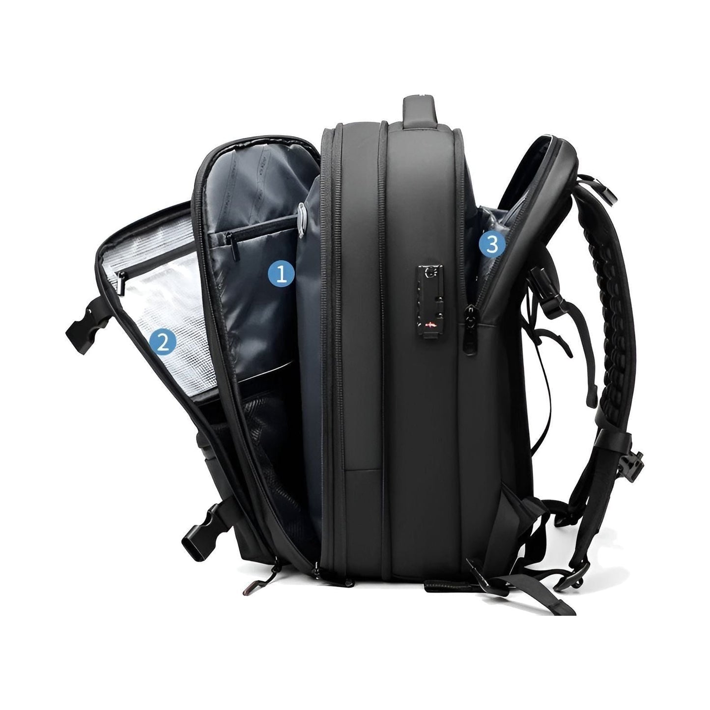 Lara JetPack Vacuum Compression Travel Backpack